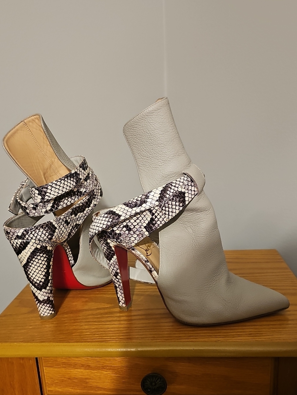 Christian Louboutin Pointipik 100mm Watersnake booties - Picture 5 of 14